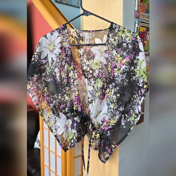 NWT Dual Nature tee-shirt w/ cut-out dress in eggplant size medium - Picture 5 of 9